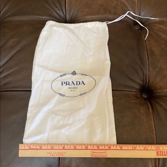 Prada dust bag. Preowned. Dimensions: 14 X 8 inches. - Picture 2 of 2